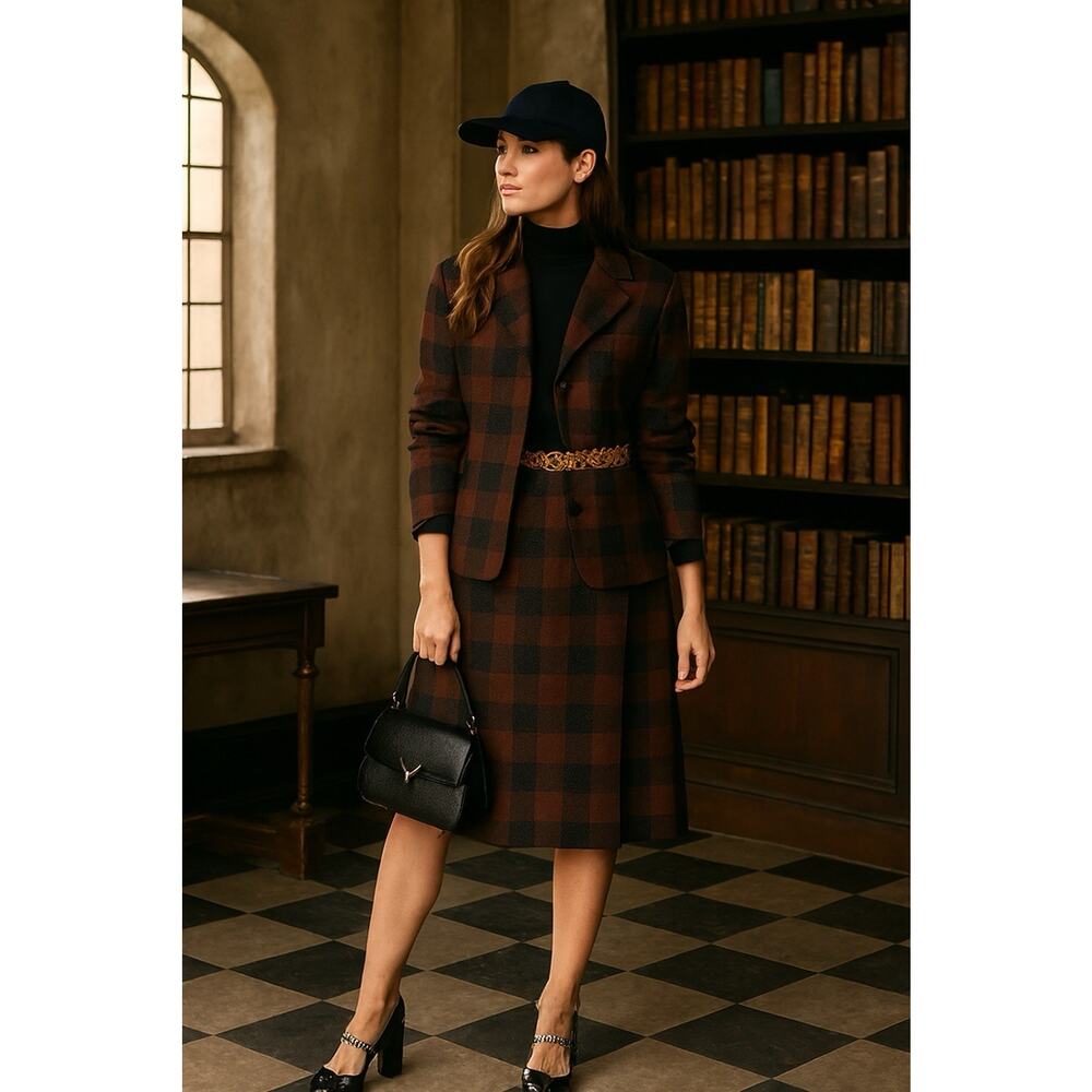 Pendleton! Plaid Skirt + Blazer